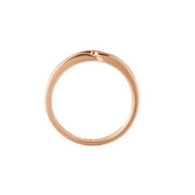 GOLDHEART Rose Gold Couple Rings, Promesse