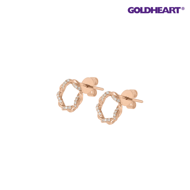 GOLDHEART Gilded Glamour Diamond Earrings