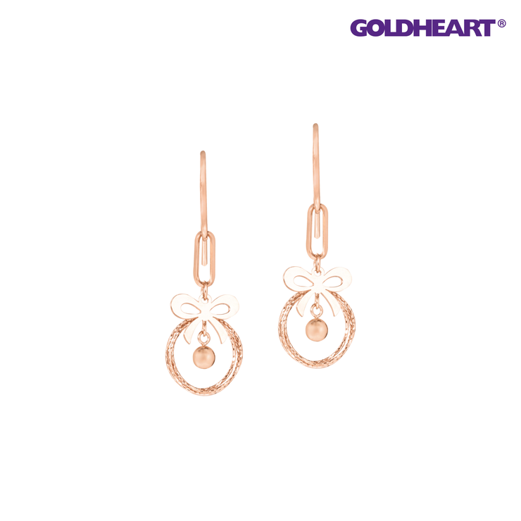 GOLDHEART Chic Radiance Rose Gold Earrings