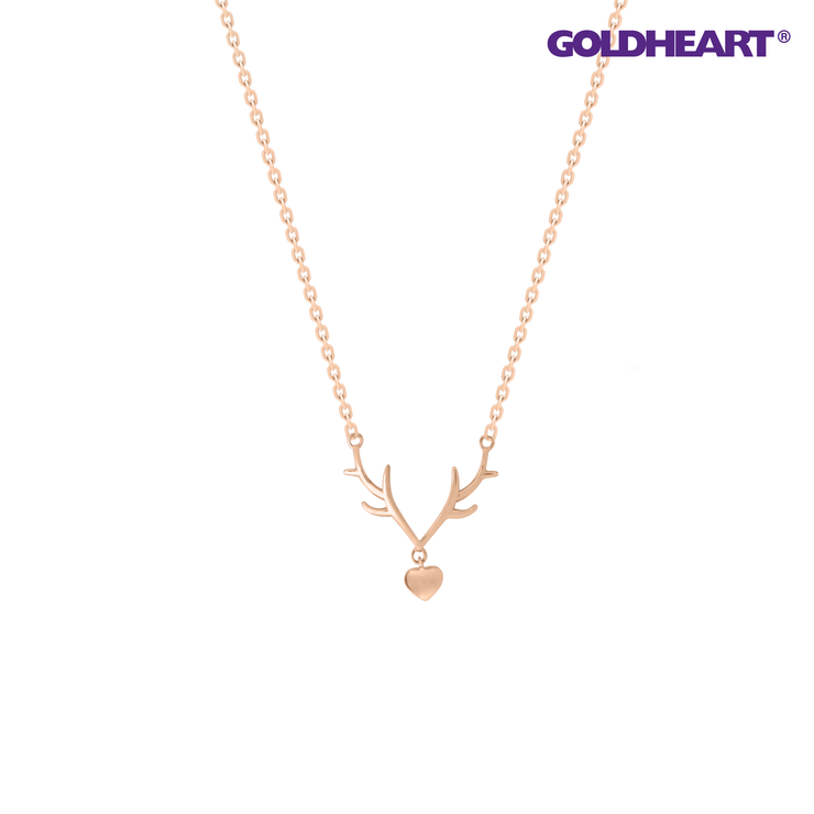 GOLDHEART Gilded Glamour Rose Gold Necklace