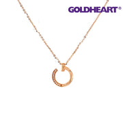 GOLDHEART Toward Your Heart Diamond Necklace, Rose Gold