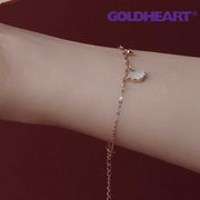 GOLDHEART Ginkyo Leaf Bracelet, Rose Gold