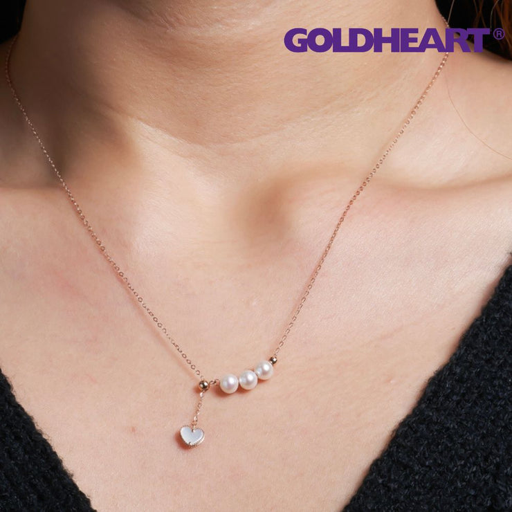 Sweet Heart Pearl Necklace