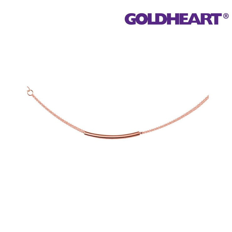 GOLDHEART Tiny Bar Bracelet, Rose Gold