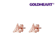 GOLDHEART Tower Of Love Earrings, Rose Gold