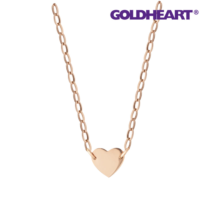 GOLDHEART Simply Love Necklace, Rose Gold