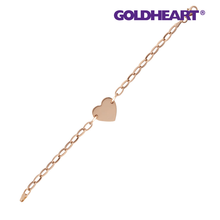 GOLDHEART Simply Love Bracelet, Rose Gold
