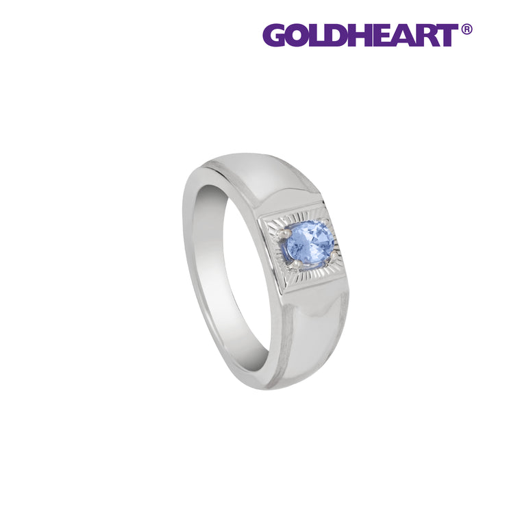 GOLDHEART Sapphire Men Ring, Homme