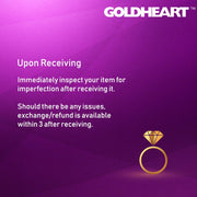 GOLDHEART Promesse Couple Rings, White Gold 750