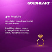 GOLDHEART Dual Hearts Dangling Earrings I Rose Gold