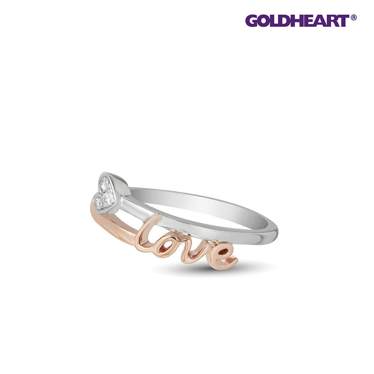 GOLDHEART Expression Of Love Diamond Ring, Espoir