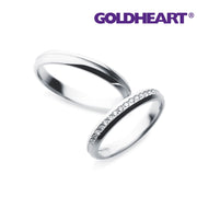 GOLDHEART Platinum Couple Rings, Something Blue