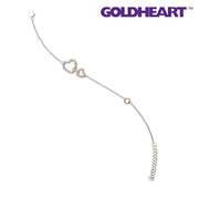 GOLDHEART Adoring Heart to Heart Bracelet I Dual-Tone