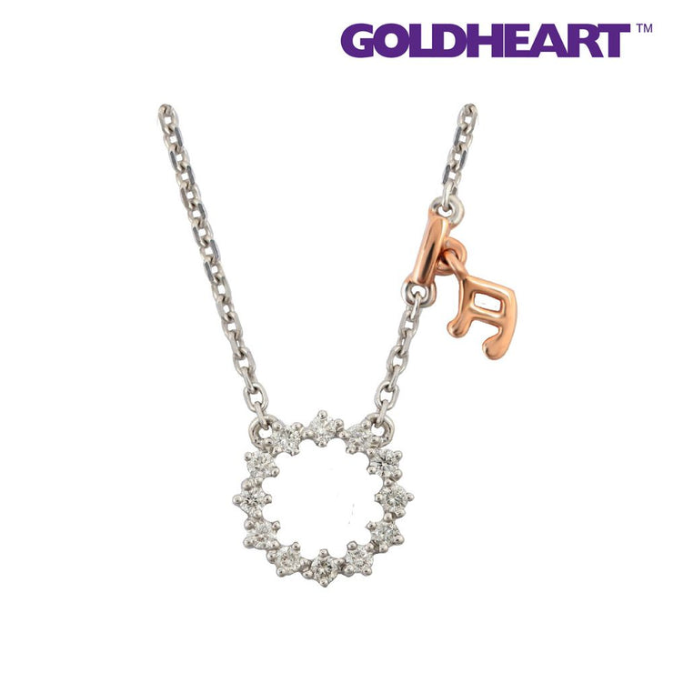 GOLDHEART Noel Symphony Diamond Necklace, White+Rose Gold 585