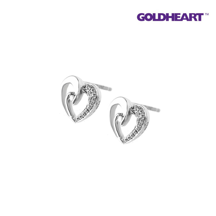 GOLDHEART Lovingly Sparks Duo Earrings I Espoir Collection