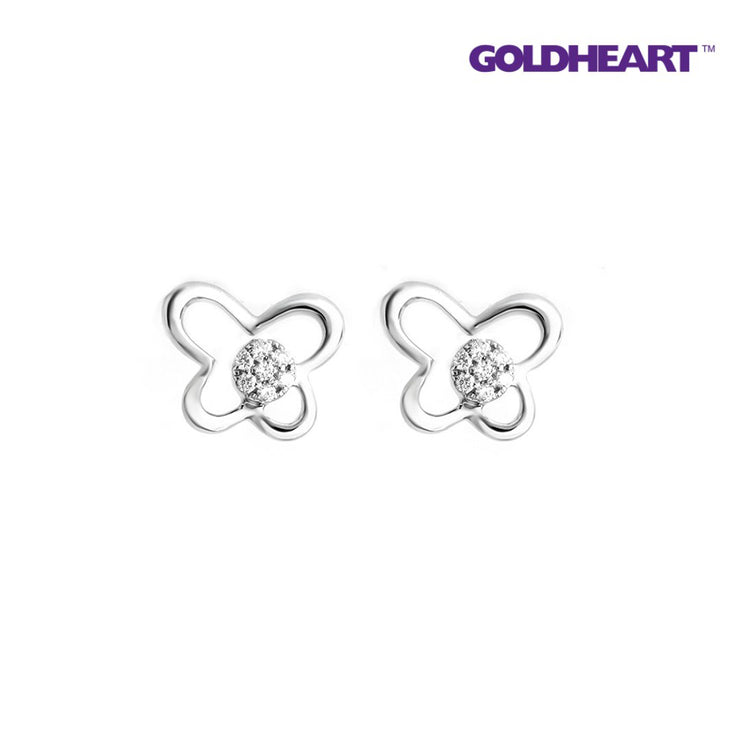 GOLDHEART Butterfly Duo of Joy and Delight Earrings I Espoir Collection
