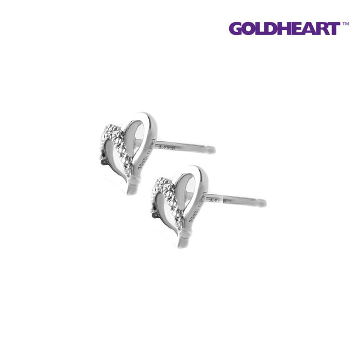 GOLDHEART Luculent Loving Duo Earrings I Espoir Collection