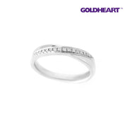 GOLDHEART Ring, Diamond White Gold 375 & Palladium (ESP-R3728)