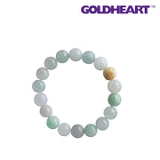 GOLDHEART Natural Grade A  Jadeite Bead Bracelet
