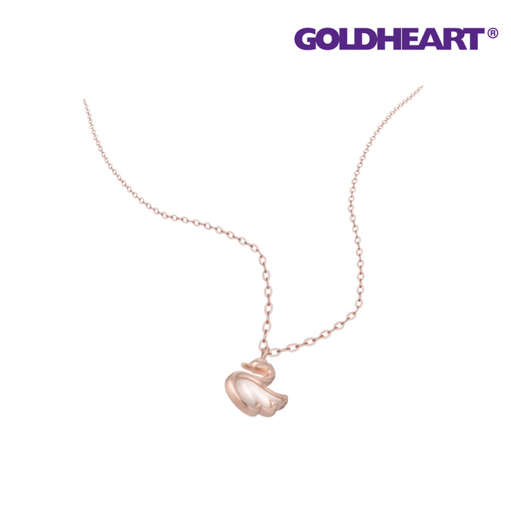 GOLDHEART Swan Necklace I Mother Of Pearl