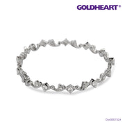 GOLDHEART Paisley and Star Duo Bracelet I White Gold