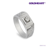 GOLDHEART Men's Ring I White Gold