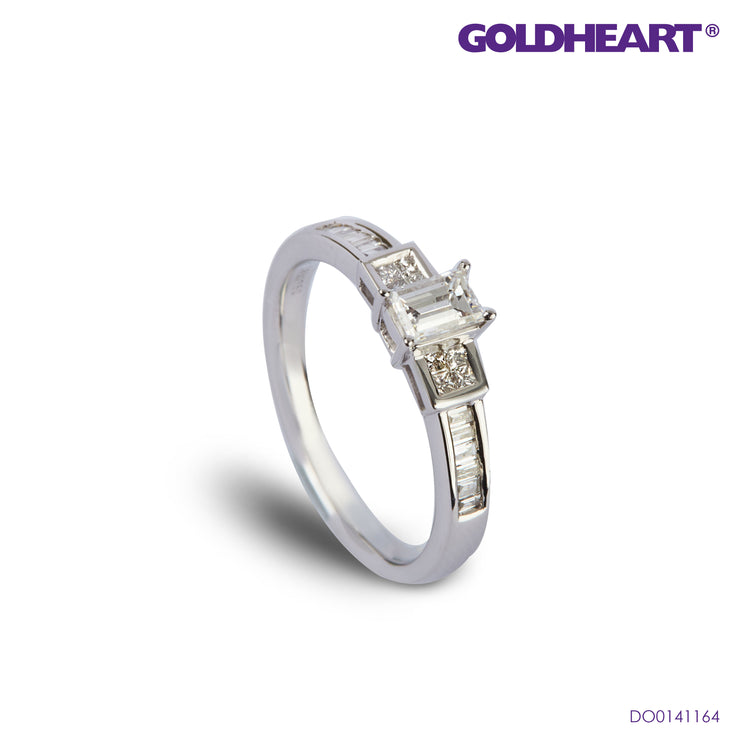 GOLDHEART Sophisticated Elegance Diamond Ring I White Gold
