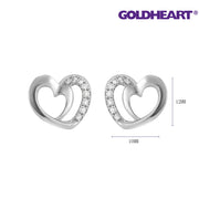 GOLDHEART Duo Love Earrings I Espoir Collection