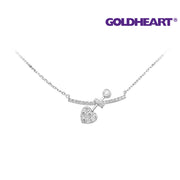GOLDHEART Cupids Kisses Necklace I White Gold