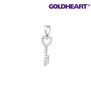 GOLDHEART Key Pendant I White Gold
