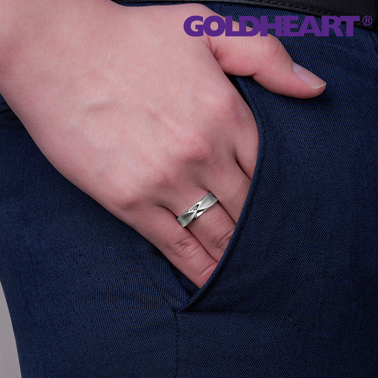 GOLDHEART Confiance, Ring For Him Silver