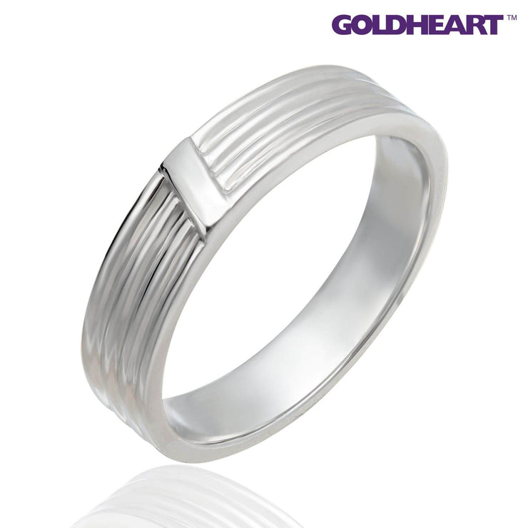GOLDHEART Wedding Band Ring 231 For Him I Promesse Collection