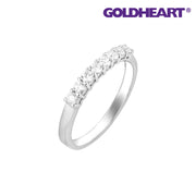 GOLDHEART Eternity Diamond Ring, White Gold