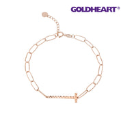 GOLDHEART T-Shaped Bracelet I Rose Gold