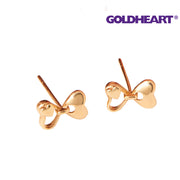 GOLDHEART Love in Bow Earrings I Rose Gold