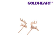 GOLDHEART Reindeer Earrings I Rose Gold