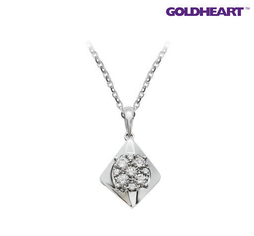 GOLDHEART Lozenge Diamond Pendant | Promesse Collection