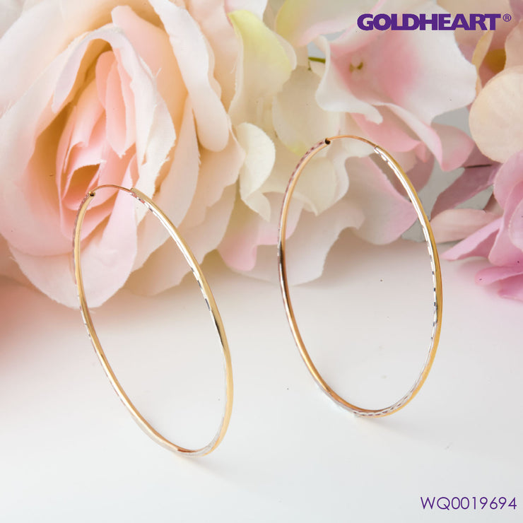 GOLDHEART Hoops of Happiness Earrings I Rose Gold