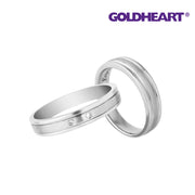 GOLDHEART Espoir Couple Rings, White Gold