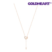 GOLDHEART Love in Crown Necklace I Rose Gold