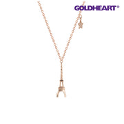 GOLDHEART Eiffel Tower Necklace, Rose Gold