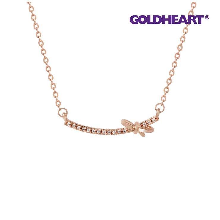 GOLDHEART Diamond Necklace, Rose Gold